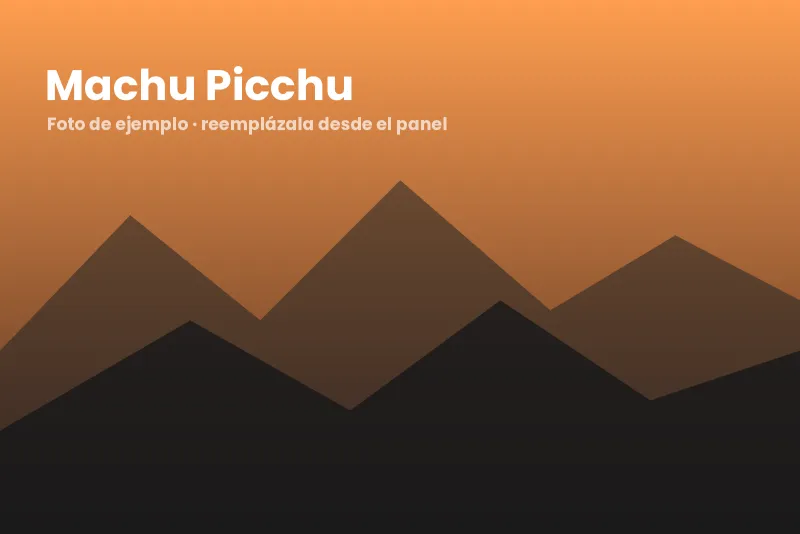 Machu Picchu al amanecer